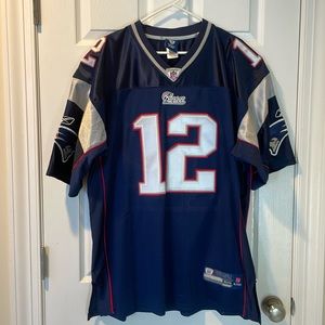 Tom Brady Patriots NFL Reebok Onfield football jersey